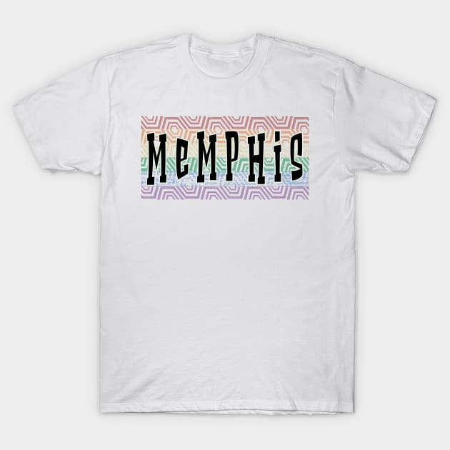 LGBTQ PATTERN AMERICA MEMPHIS T-Shirt by Zodiac BeMac